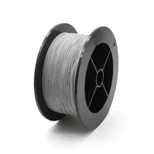 GSUNLEO 1 Stück Hochtemperatur-PTFE-Draht UL1423 – 38–24 AWG, versilbertes elektronisches einadriges Mikrofeinkabel aus Kupfer(Grey,1 REEL-34AWG X 305M) von GSUNLEO