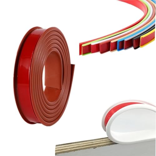 GSUNLEO 1 m U-förmiger Kantenschutzstreifen – Flexibler TPE-Möbelschutz for Schränke, Tische und Kleiderschränke(Brown,20mm) von GSUNLEO
