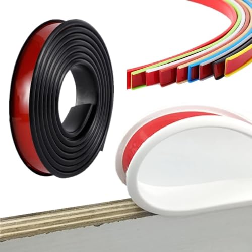 GSUNLEO 1M Selbstklebende U-förmige Gummikantenleiste – Flexibler TPE-Kantenschutz for die Sicherheit von Möbeln(Black,22mm) von GSUNLEO