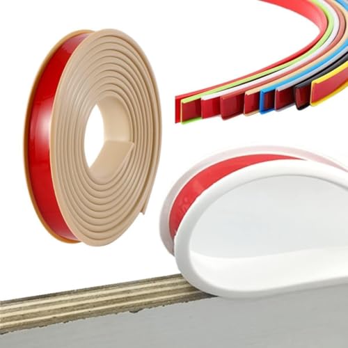 GSUNLEO 1M Selbstklebende U-förmige Gummikantenleiste – Flexibler TPE-Kantenschutz for die Sicherheit von Möbeln(Khaki,50mm) von GSUNLEO