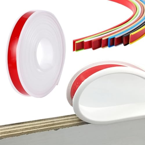 GSUNLEO 1M Selbstklebende U-förmige Gummikantenleiste – Flexibler TPE-Kantenschutz for die Sicherheit von Möbeln(White,18mm) von GSUNLEO