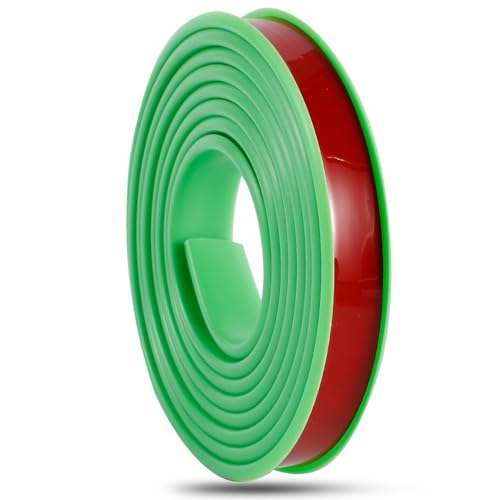 GSUNLEO 3 m Selbstklebende U-förmige Gummikantenleiste – Flexibler TPE-Möbelschutz for Schränke und Tische – einfache Installation, langlebig und stilvoll(Green,30mm) von GSUNLEO