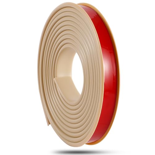 GSUNLEO 3 m Selbstklebende U-förmige Gummikantenleiste – Flexibler TPE-Möbelschutz for Schränke und Tische – einfache Installation, langlebig und stilvoll(Khaki,30mm) von GSUNLEO