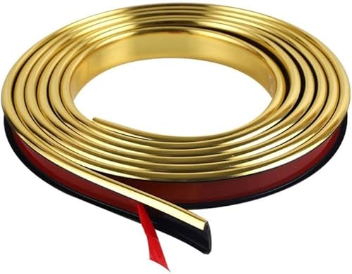 GSUNLEO Flexibler, Selbstklebender Kantenschutz aus PVC – 2 m Goldener Reparaturstreifen for Schränke(20mm) von GSUNLEO