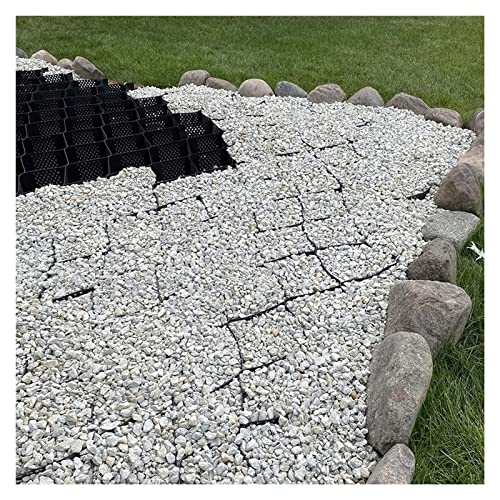 GSUNLEO HDPE-Geozellengitter 4"/2" zur Kontrolle von Auffahrten und Böschungen – 40 cm Zellenkiesstabilisator(5 x 5m (16.5 x 16.5ft) 5cm/2" High) von GSUNLEO
