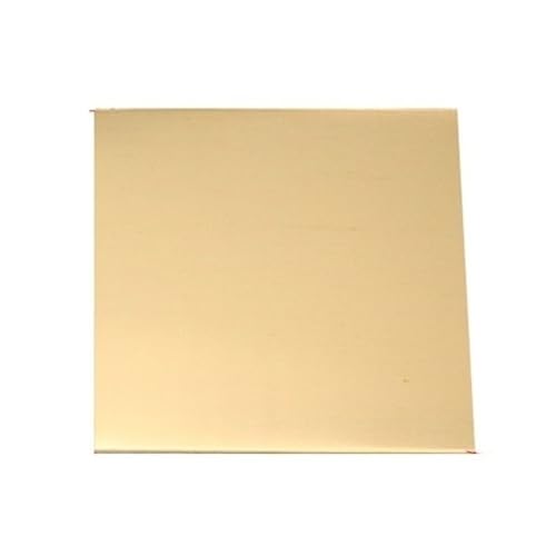 H62 Messing-Kupfer-Pad – 100 x 100 mm quadratisches Metallblech for Bastel-, Schweiß- und thermische Anwendungen | 1 Stück(200 * 200 * 1.5MM) von GSUNLEO