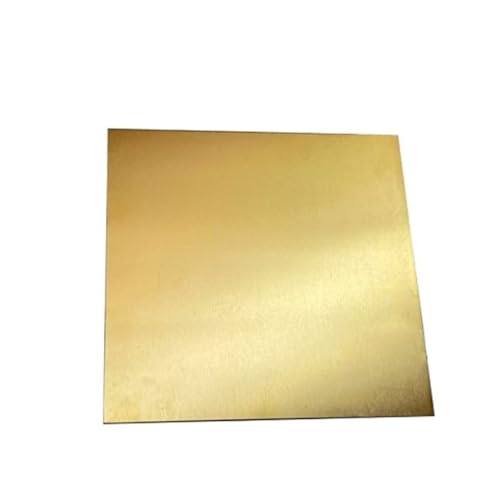 Messingfolienplatte zur Schmuckherstellung – 1,2–6 mm dicke Messingfolienblätter – Außergewöhnliche Festigkeit und Haltbarkeit – 1 Stück(2.5 * 200 * 200MM) von GSUNLEO