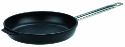 GSW 160407 GastroTraditionell TITANIUM Bratpfanne mit Edelstahlgriff - 40cm, Schwarz von GSW