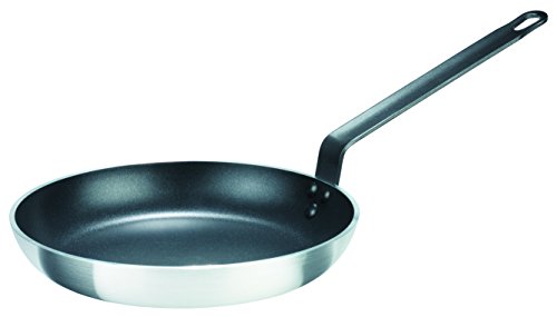 GSW 860734 Gastro traditionell Lyoner Alu Bratpfanne o. Deckel 20cm, Aluminium, Silber/schwarz, 20 cm von GSW