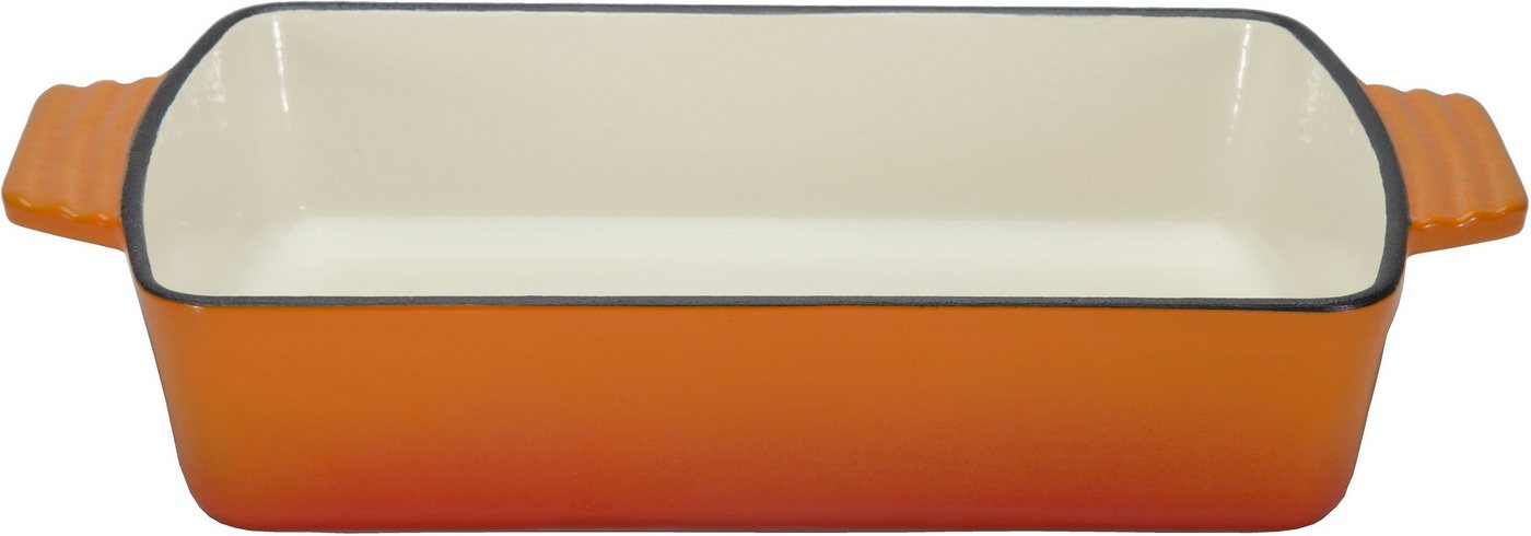 GSW Auflaufform Orange Shadow, Gusseisen, 3,8 Liter, für gleichmäßige Wärmeverteilung und -speicherung von GSW