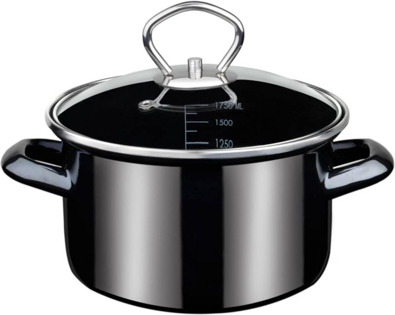 GSW Fleischtopf Profi-Black-Star, Stahl-Emaille (1-tlg), Induktion von GSW