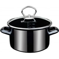 Fleischtopf Profi-Black-Star mit Glasdeckel 16cm von GSW