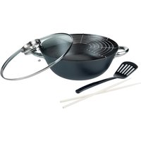 Gusseisen Wok-Set / Multifunktionstopf 5-tlg. von GSW