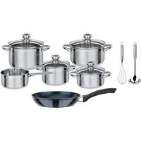 GSW Topf-Set "Silver Star" Set, 1 je Braten- u. Fleischtopf 16/20cm, 1 Kasserolle 16cm, 1 Pfanne 20cm, 12 Stk. tlg. Edelstahl GSW Topf-Set "Silver Star" Set, 1 je Braten- u. Fleischtopf 16/20cm, 1 Kasserolle 16cm, 1 Pfanne 20cm, 12 Stk. tlg. Edelstahl von GSW
