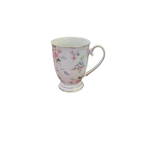 GSXLZ Kaffeetassen Floral Kaffeetasse und Teller Set Nachmittagstee Tasse Keramiktasse(Color3) von GSXLZ