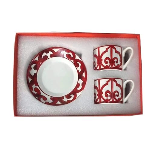 GSXLZ Kaffeetassen Klassische Kaffeetassen und Untertassen Geschirr Kaffeeteller Geschirr Nachmittagstee Kaffee Trinkgeschirr(Blue 1) von GSXLZ