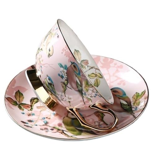 GSXLZ Kaffeetassen Kreative Kaffeetasse Keramik Freizeit Nachmittagstee-Set mit Löffel(Color6) von GSXLZ