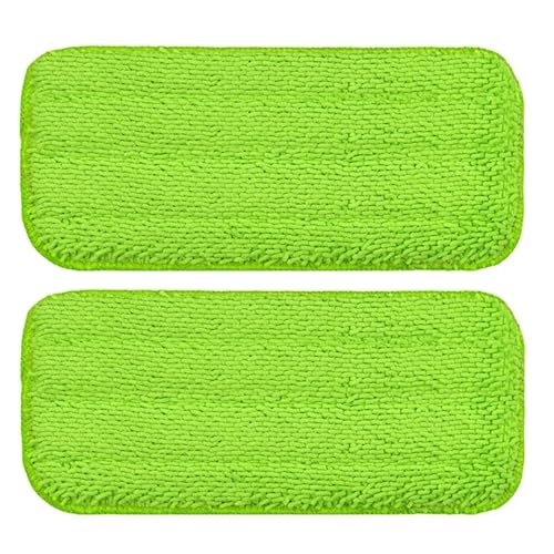 Wischpads 2 Stück wiederverwendbare Mikrofaser-Mopp-Pads, waschbare Mikrofaser-Ersatzpads for die Nass- und Trockenreinigung(Green) von GSXLZ