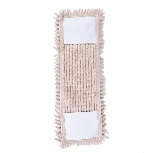 Wischpads 40X10cm Rechteckiges Haushaltsreinigungspad Haushaltsstaubmoppkopf-Ersatzteile Einfach zu ersetzender Staubmopp(Beige) von GSXLZ
