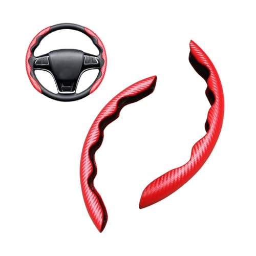 GSXOZCET 2 Stück segmentierter Lenkradschutz, für Jeep Wrangler Wrangler S Wrangler JL Wrangler Jk 2000-2023 2024 atmungsaktiv, weich, rutschfest, langlebig, Schutzzubehör von GSXOZCET