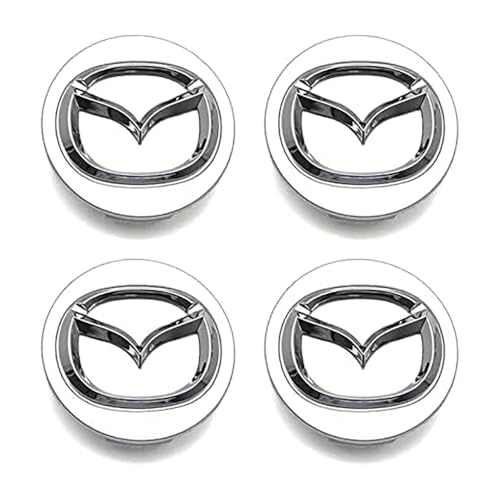 GSXOZCET 4 Stück Nabendeckel, für Mazda MPV 64MM Felgenkappen,Radnabendeckel, Radnabenkappen,Autos Nabenkappen Zubehör von GSXOZCET