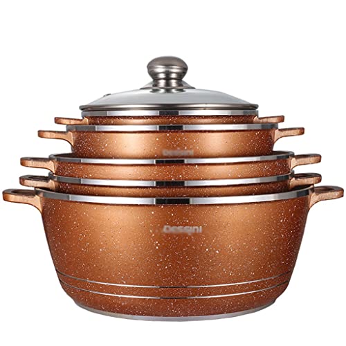 10 -teilige Setglasdeckel und Combo Deckel Nicht -Stick -Kochgeschirrtöpfe Stock Pots Guss Aluminium Auflauf Frittierpfanne Küche Kochtopf 10 -teilige Setglasdeckel und Combo Deckel Nicht -Stick -Kochgeschirrtöpfe Stock Pots Guss Aluminium Auflauf Frittierpfanne Küche Kochtopf von GSZCCZS