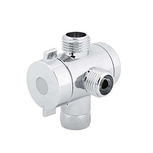 3-Wege-Abbauch-Duschkopf-Diverter-Ventil Einstellbarer Stecker Adapter Universal Duschtoilette Bidet Tap Ventil Badezimmer Zubehör Accessoire von GSZCCZS