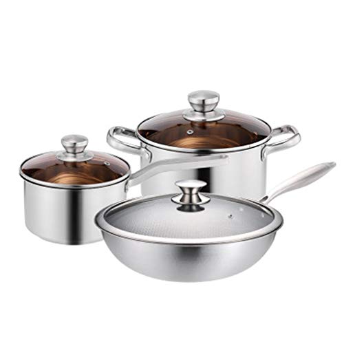 3pcs/Set Edelstahl -Kochgeschirr Kochgeschirr Set Flachboden Bratpfanne Suppe Pot Pot Pot Kit Kit Kochkochpfanne für Zuhause 3pcs/Set Edelstahl -Kochgeschirr Kochgeschirr Set Flachboden Bratpfanne Suppe Pot Pot Pot Kit Kit Kochkochpfanne für Zuhause von GSZCCZS
