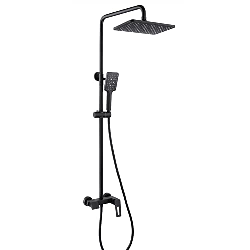 5-setzende Hochdruckregen Duschkopf mit Handheld 3-Wege-Doppelregen und handgehaltene Duschkopf-Kombination mit Halter/Schlauch von GSZCCZS