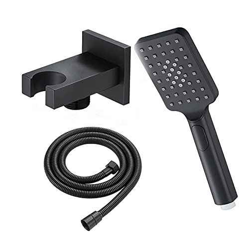 Badezimmer, Toilette, Duschbad Multifunktionales Handheld Duschkopf Set Bauch Held Duschkopf Niederschlag Duschhead Massage Spa Duschkopf Quadrat Handduschkopf mit Duschschlauch, Duschhalter, Bla Badezimmer, Toilette, Duschbad Multifunktionales Handheld Duschkopf Set Bauch Held Duschkopf Niederschlag Duschhead Massage Spa Duschkopf Quadrat Handduschkopf mit Duschschlauch, Duschhalter, Bla von GSZCCZS