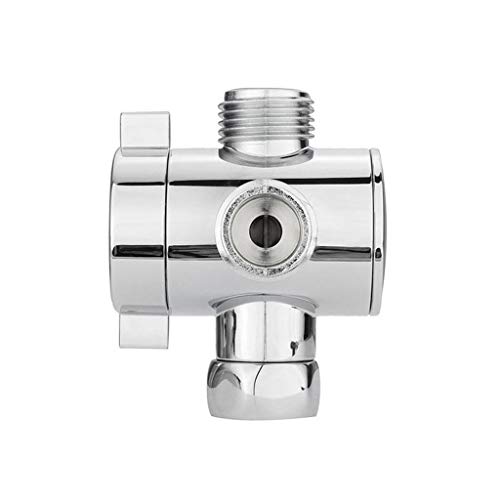Badezimmervorrichtung Wasserhahn Ersatzteile 1/2 Zoll Drei-Wege-T-Adapter-Ventil für Toilettenbidet-Duschkopf-Diverter von GSZCCZS