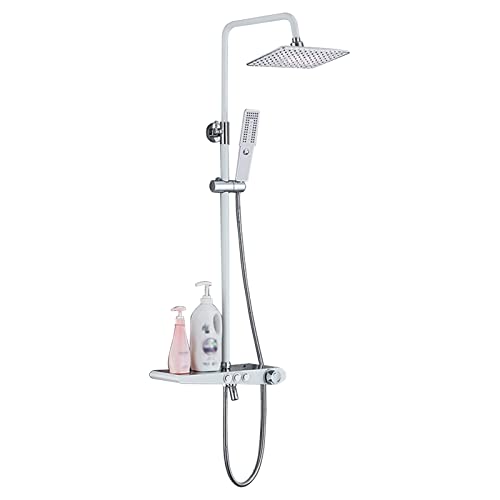 Duschsystem, wandmontierte Duscharmatur mit 3-Mode 2 in 1 Handheld- und Regenduschkopf, Eingriff Badewanne und Duschverkleidungskit von GSZCCZS