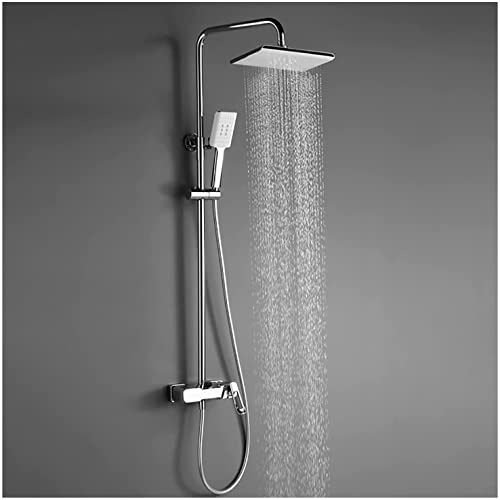 Duschsystem Set mit Duschkopfkopf Duschschlauch Dusche Wasserhahn Set Wandmontage Duschkombination Einer Griff Niederschlag Dusch Set mit 3 Modi Handheld Dusche, Wasserfallwanne Ausguss, C Dekoration Duschsystem Set mit Duschkopfkopf Duschschlauch Dusche Wasserhahn Set Wandmontage Duschkombination Einer Griff Niederschlag Dusch Set mit 3 Modi Handheld Dusche, Wasserfallwanne Ausguss, C Dekoration von GSZCCZS