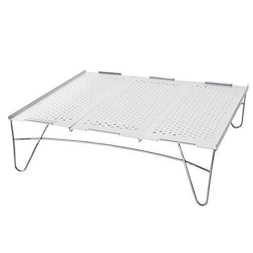 GSZCCZS Camptisch Blackdeer Outdoor Tisch Faltbare tragbare Aluminiumlegierung Ultraleichte Camping Barbecue Mini Tisch Campingmöbel Silber von GSZCCZS