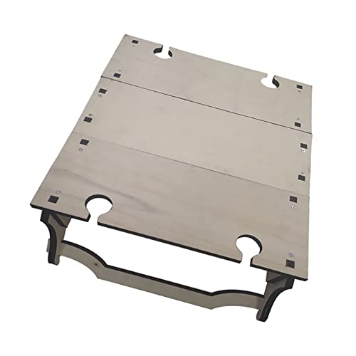 GSZCCZS Camptisch Klapptisch Collabsible Campingzubehör Picknickkorb Multifunktional einfach Grip Organizer Picknick -Werkzeug (Farbe: Protokollfarbe) (Protokoll von GSZCCZS