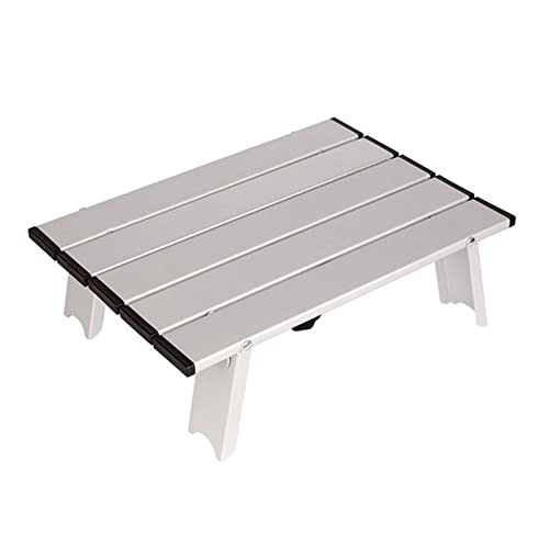 GSZCCZS Camptisch Mini Klapptisch Outdoor BBQ Campingausflug Faltbarer Computertisch Aluminiumlegierung Langable Faltbarer Rasenreise Table (Farbe: Blac von GSZCCZS