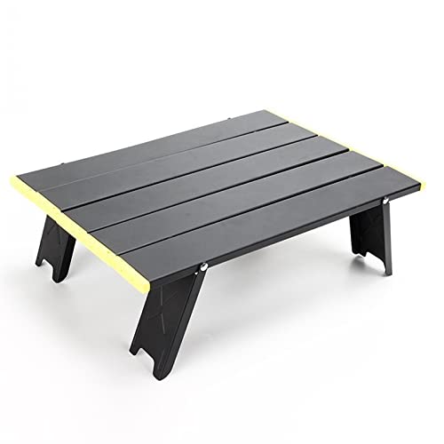 GSZCCZS Camptisch tragbare Klappkampagentisch Faltbare Aluminiumlegierung im Freien Dinner Desk Möbel Mini Picknick BBQ Tours Tabelle (Farbe: Mini Silber) von GSZCCZS