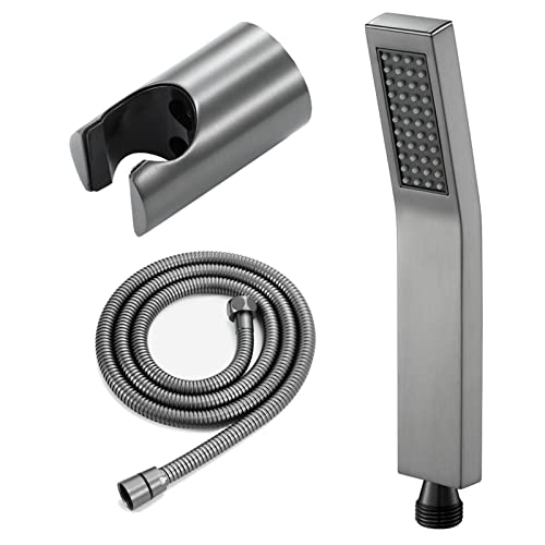 Handheld Duschkopf Set Hochdruck Handgehalten Duschkopf mit extra langer 304 Edelstahlschlauch und Abs Duscharm Berghalterung, Badezimmer Handschuhekopf Duschstab von GSZCCZS