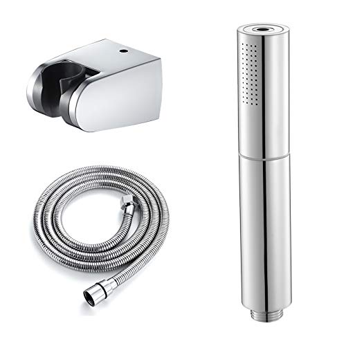 Handheld Duschkopf Set Messing Duschkopf Wasser sparter Hand Duschkopf mit Duschschlauch und Halter 2 Funktionen Handgehaltene Duschkopf, Chrom von GSZCCZS