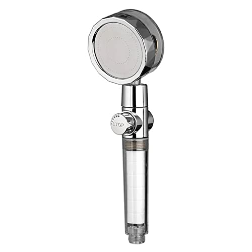 Hochdruck -Duschköpfe, Handheld -Turbo -Lüfterdusche, Hydro -Jet -Duschkopf -Kit mit PP -Baumwollfilter, Duschkopf Turbogeladen von GSZCCZS