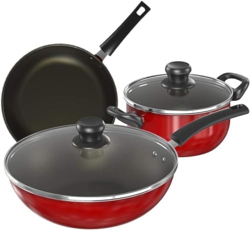 Kochgeschirr Kochtöpfe, 3 PCs Edelstahl -Topf -Suppen -Kochkochkochgeschirr Kochgeschirr Nicht -Stick -Kochkocher Küchenversorgungen Küchen -Topf -Set von GSZCCZS