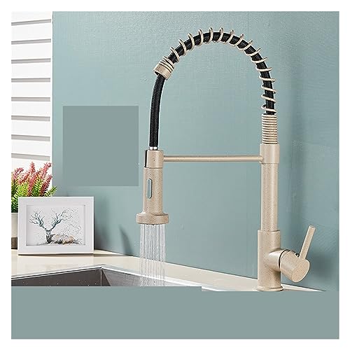 Mattes schwarzes Küchenspüle Wasserhahn mit Pull -Down -Sprühgerät und Eingang 360 ° Rotationsmischhahn für moderne Küchen Mattes schwarzes Küchenspüle Wasserhahn mit Pull -Down -Sprühgerät und Eingang 360 ° Rotationsmischhahn für moderne Küchen von GSZCCZS