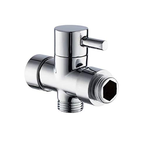 Messing 1/2 "7/8" T-Adapter 3 Ways Ventil für Badezimmer Duschkopf Diverter Bad Toilette Bidet Sprayer Duschkopf von GSZCCZS