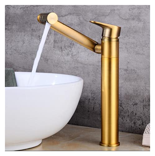 Mode Hot and Cold Messing Single Hebel Schwarz Finish Einwaschbecken Wasserhahn Badezimmer Basin Wasserhahnbecken Mixer Basin Tap Mixer (Nero) von GSZCCZS