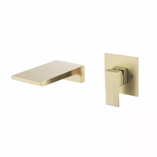 Moderne Wandmontage Wasserfall Bad Waschbecken Wasserhacker Eingriff Mixer Wasserhahn mit 2 Löchern für heißes und kaltes Wasser alle Kupferkonstruktionen in der grauen Pistole graue Oberfläche Moderne Wandmontage Wasserfall Bad Waschbecken Wasserhacker Eingriff Mixer Wasserhahn mit 2 Löchern für heißes und kaltes Wasser alle Kupferkonstruktionen in der grauen Pistole graue Oberfläche von GSZCCZS