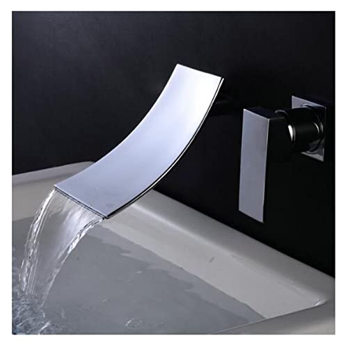 Wandmontierte Becken Wasserhahn Eingriff Badezimmermischer HABE Heißer Kaltwaschbecken Wasserhahn Rotation Ausstrich Burnierter Nickel/Chrom/Schwarz (Cromo) von GSZCCZS