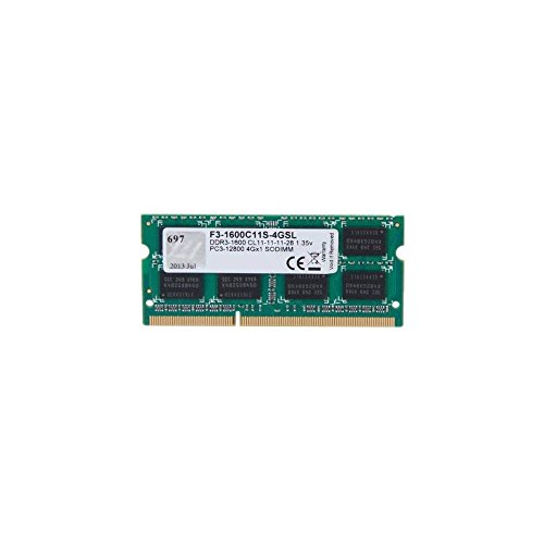 GSkill F3-1600C11S-4GSL Memory SO D3 1600 4GB C11 1x 4GB, 1,35V, Value Series von G.SKILL