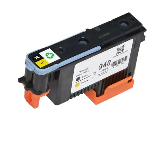 2pcs kompatible Druckköpfe Kompatibel mit 940 -Serie, einschließlich C4900A Kompatibel mit Pro 8000 A809A 8500A A910A A910G A910N A809N A811A 8500(Black-Yellow) von GSwReJ