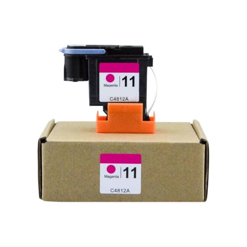GSwReJ Kompatibler Druckkopf Kompatibel mit 11 DesignJet -Modelle 70 100 110 500 510 und 500Ps C4810A C4811A C4812A C4813A(1PC - Magenta) von GSwReJ