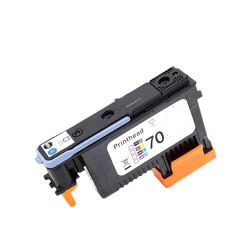 GSwReJ Kompatibler Druckkopf Kompatibel mit 70 Austausch Kompatibel mit DesignJet Z2100 Z5200 Z3100 Z3200 Modelle C9404A C9405A C9406A C9407A(1PCS MBK and Cyan) von GSwReJ